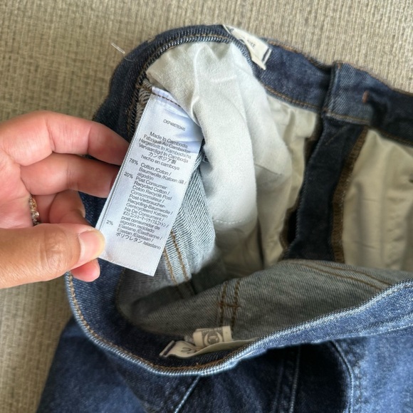 Madewell Mid-Rise Stovepipe Blue Denim Classic Straight Jeans - Picture 5 of 8